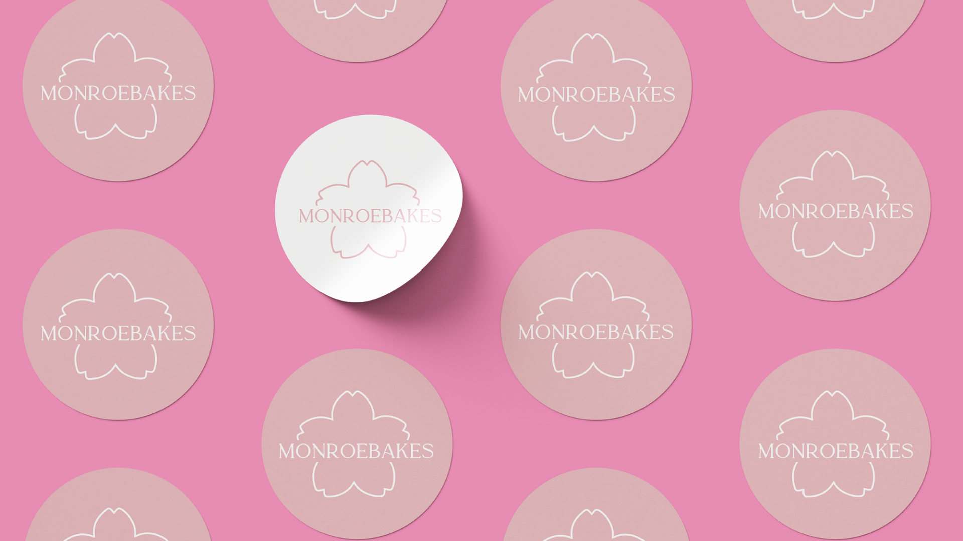 Adhesivos de marca de Monroebakes