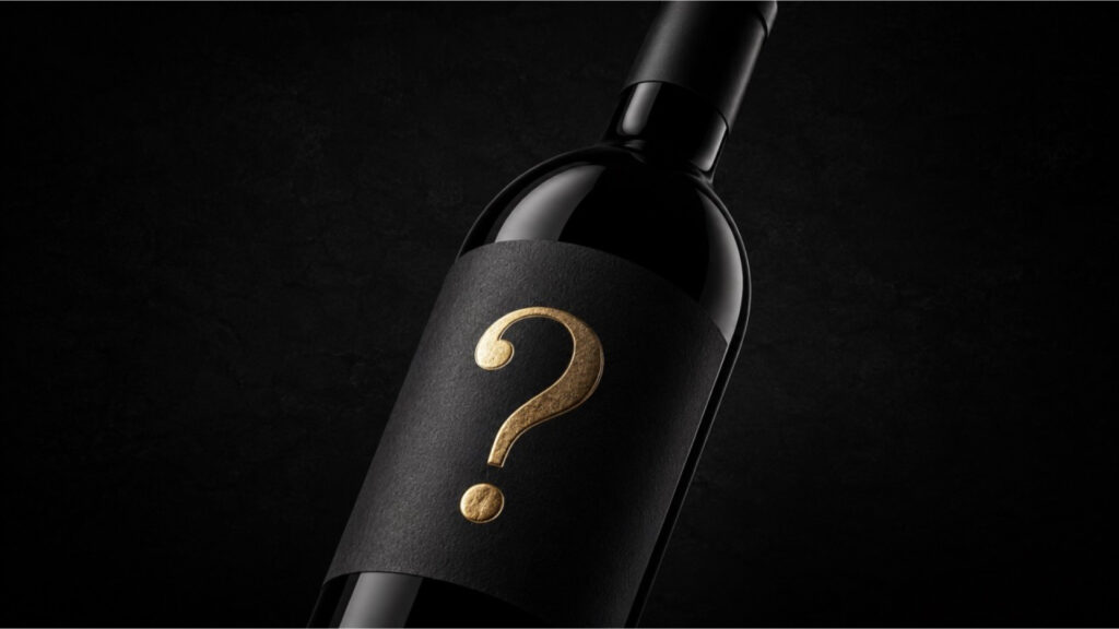 el vino estaba premiado la etiqueta lo escondia