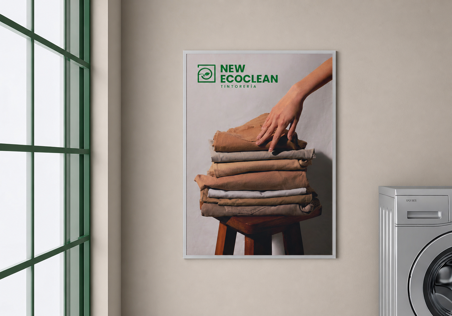 New Ecoclean mockup cartel enmarcado Max Loarces