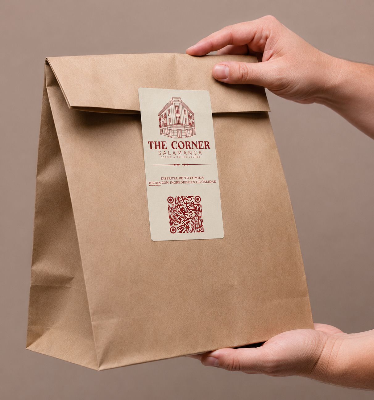 The Corner bolsa de papel take away packaging Max Loarces