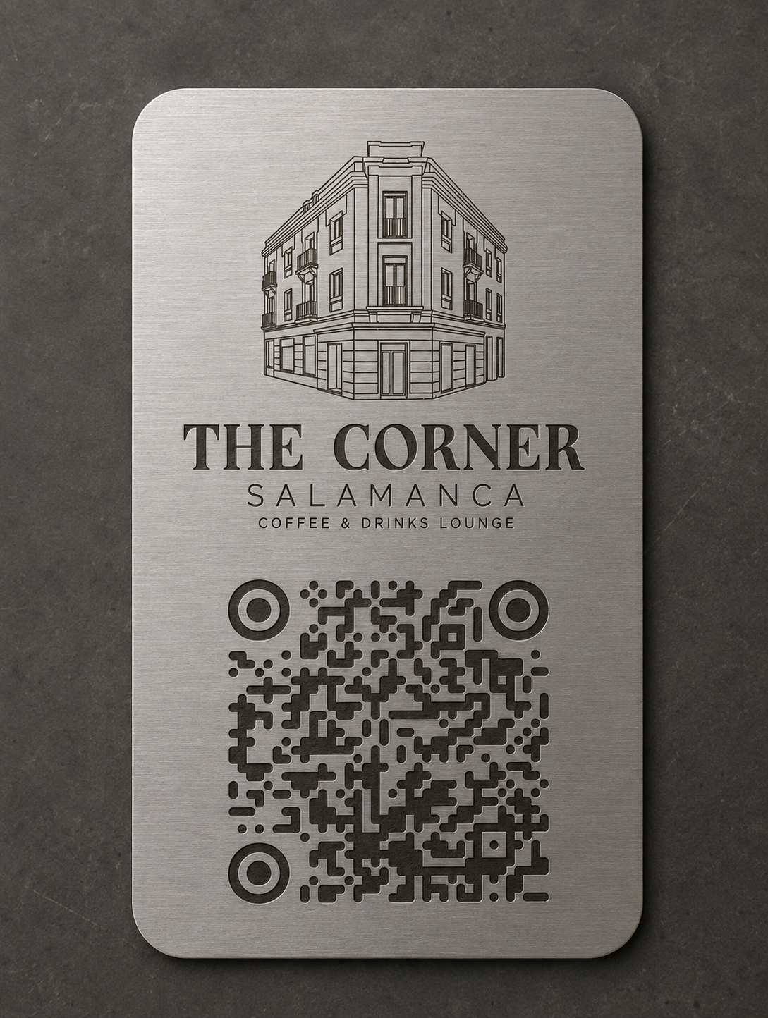 The Corner tarjeta QR carta mesas Max Loarces